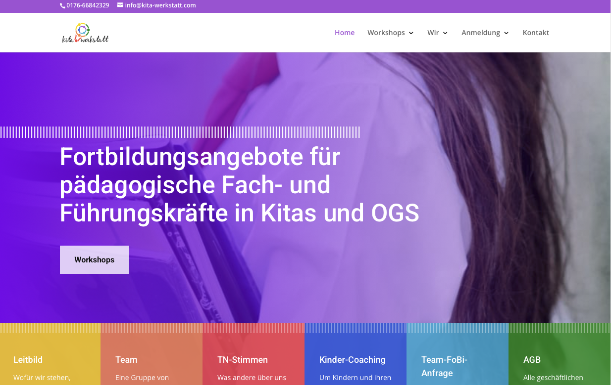 Kita Werkstatt — strona dla przedszkola